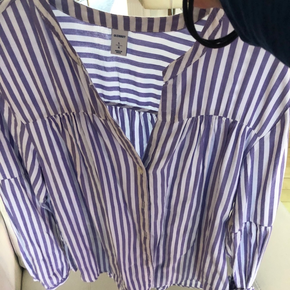 Woman’s striped bougie blouse